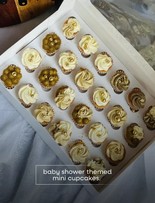 Baby Shower Themed Mini Cupcake