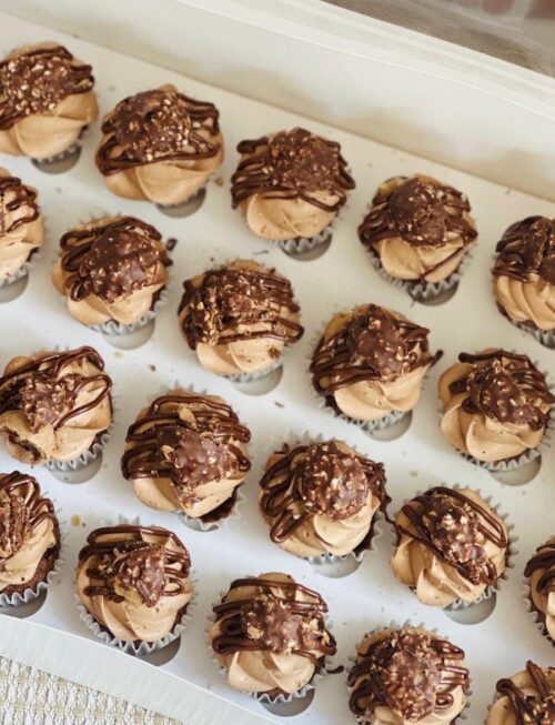 Classic Ferrero Rocher Cupcakes