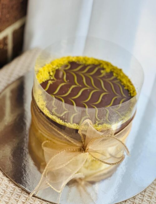 Pistachio Knafeh Celebration Cake